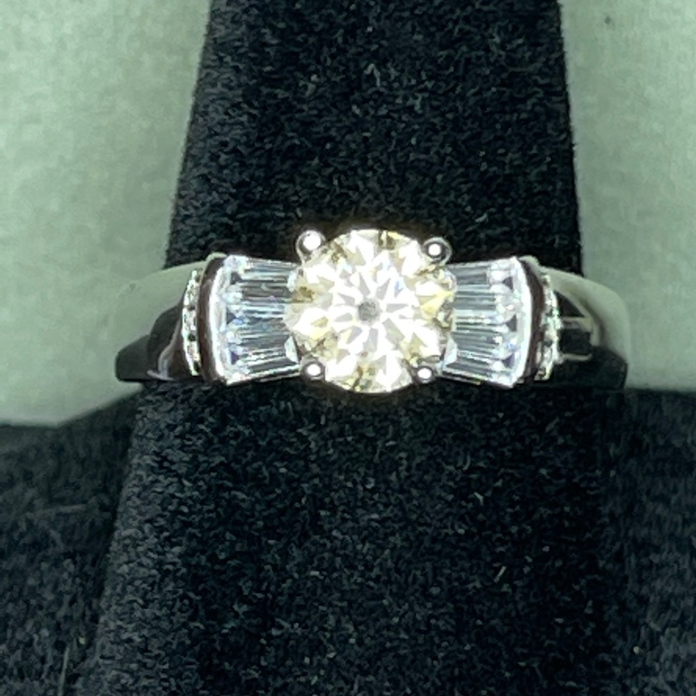 Champagne Moissanite Diamond Ring